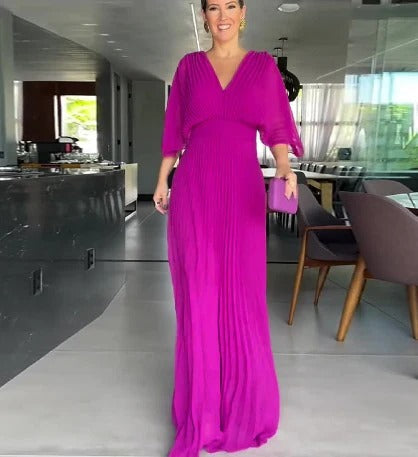 Olivia | Klassisches Plissee-Kleid