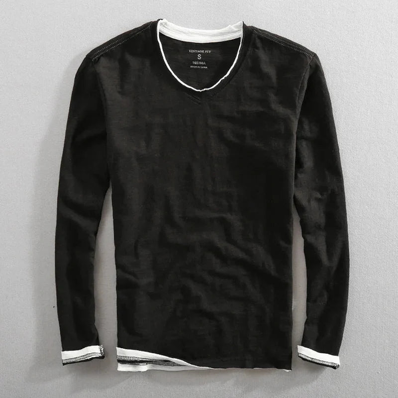 Lenoir™ | Langarm Baumwollhemd