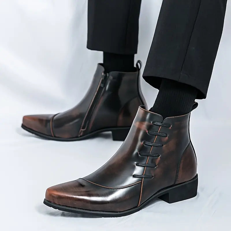 Samuel Thatcher Leder-Dressstiefel