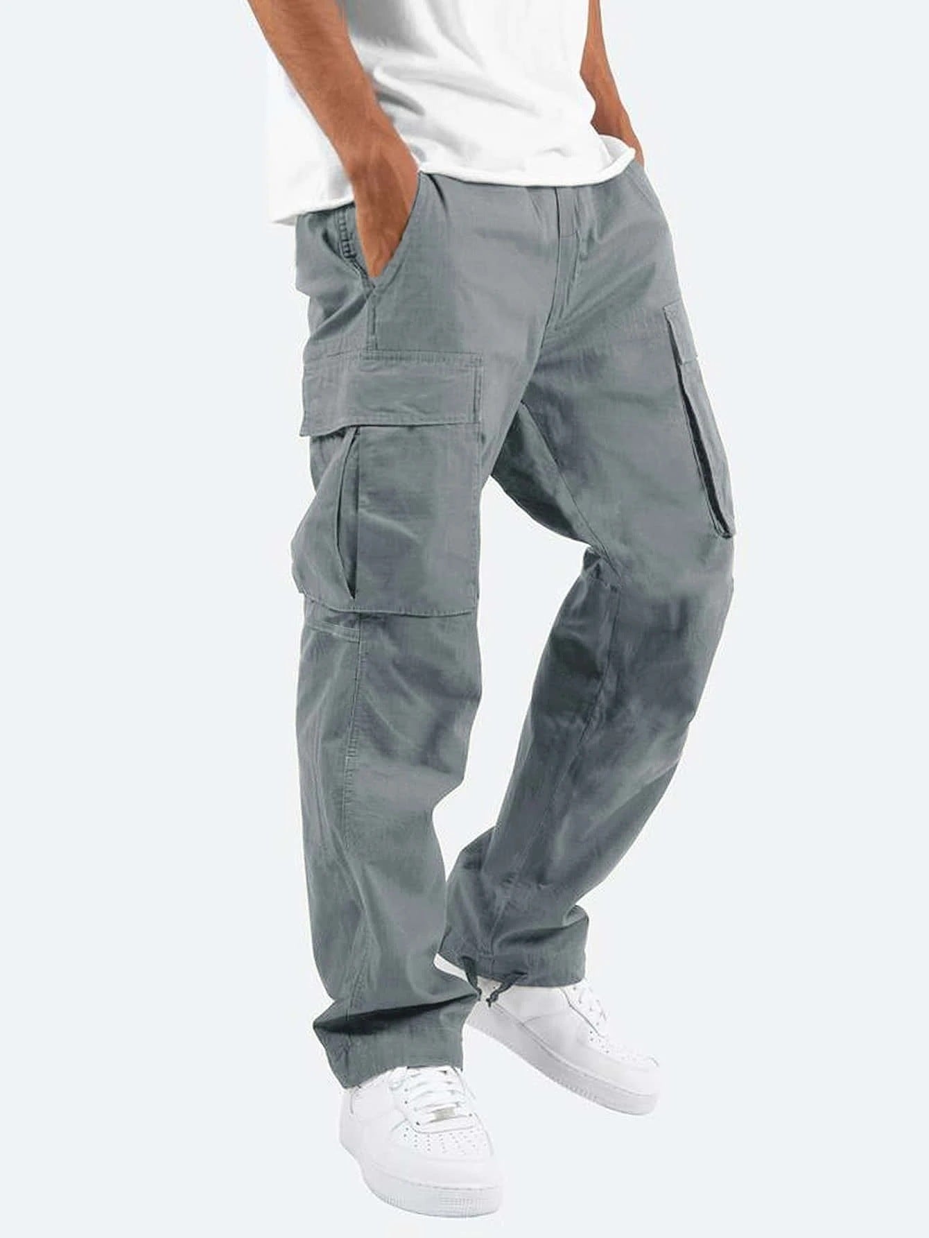 Herren Cargo-Hose mit weitem Schnitt – Freizeit & Utility-Hose
