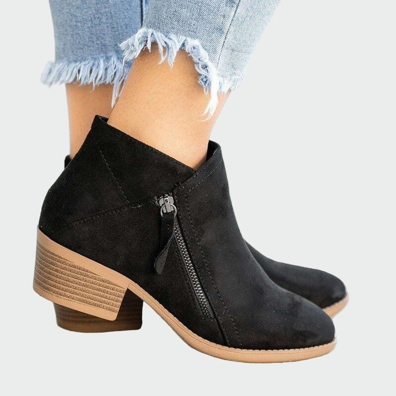 Premium-Leder-Orthopädische Stiefel mit Absatz für den Winter
