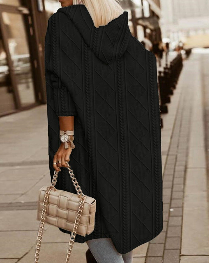 Monalisa - Langer Cardigan mit Kapuze