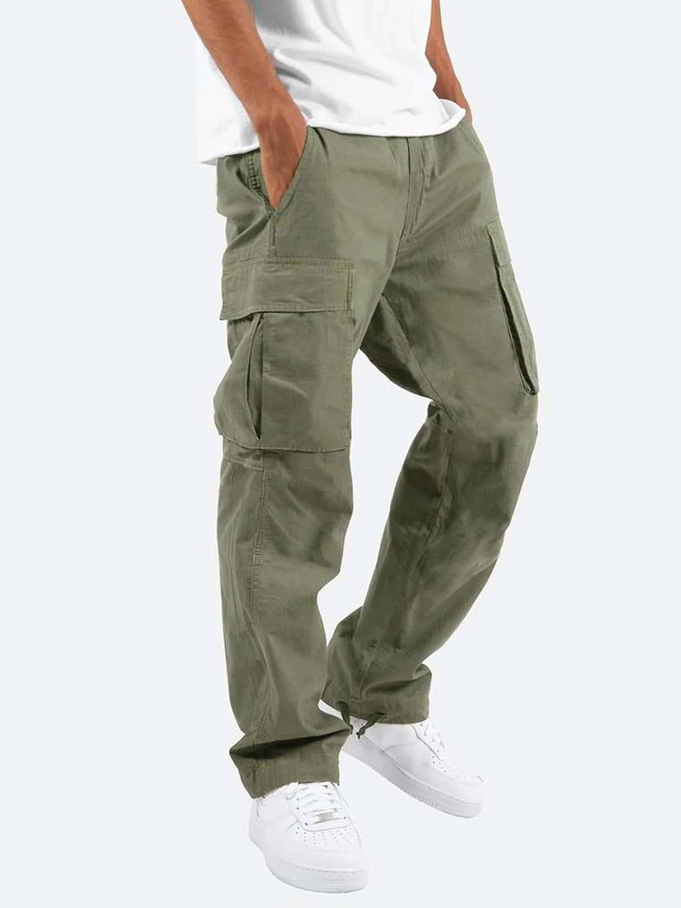 Herren Cargo-Hose mit weitem Schnitt – Freizeit & Utility-Hose