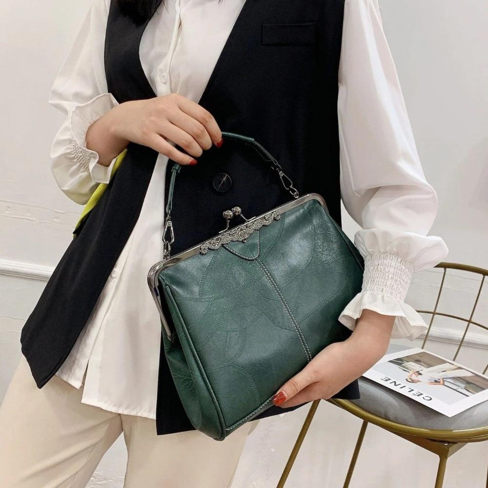 Mila | Vintage-Handtasche mit Klappenverschluss