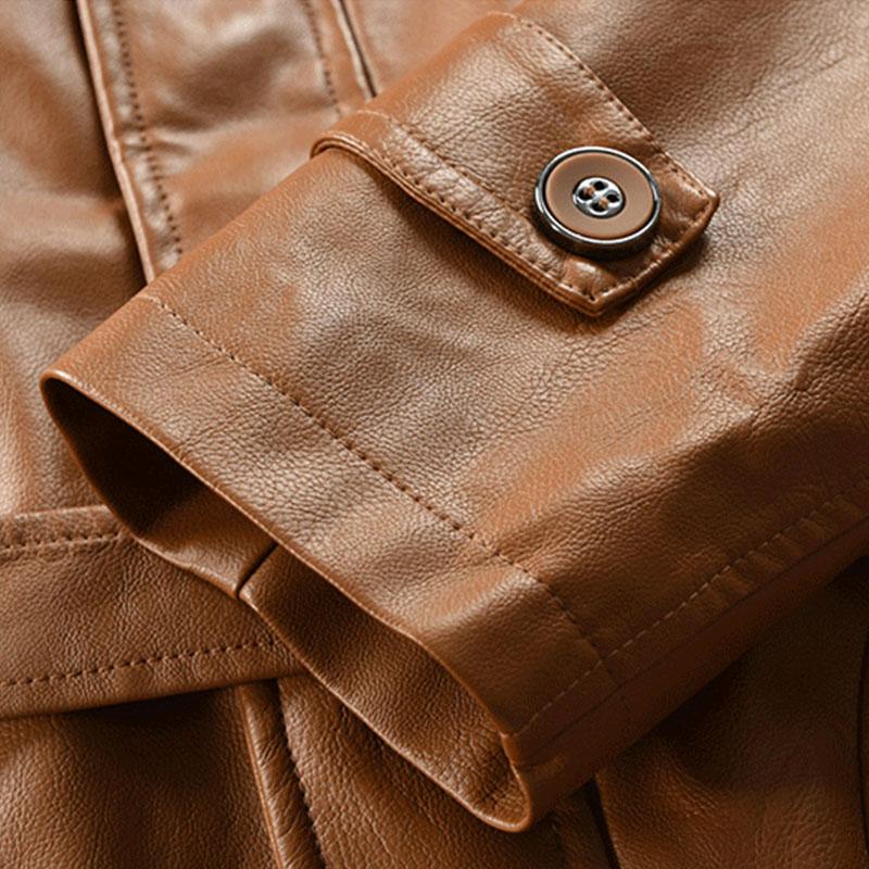 Vintage-Mantel mit mehreren Taschen für Herren