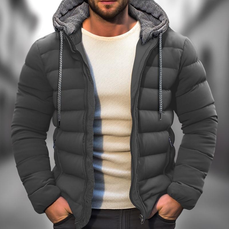 Gesteppte Kapuzenjacke für Herren