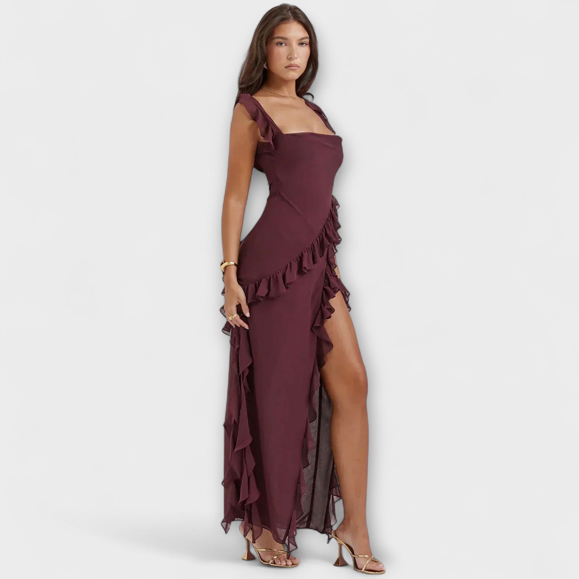 Aurora - Stilvolles Maxikleid mit Schlitz