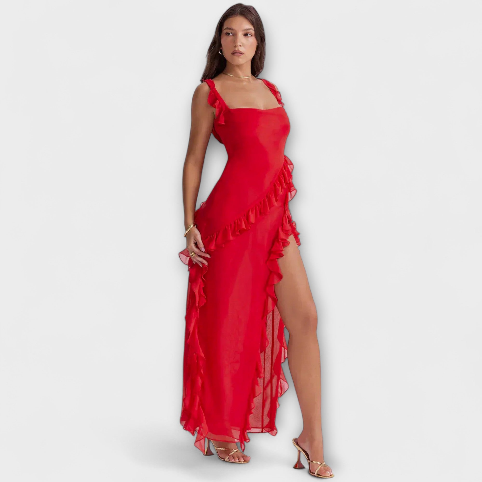 Aurora - Stilvolles Maxikleid mit Schlitz