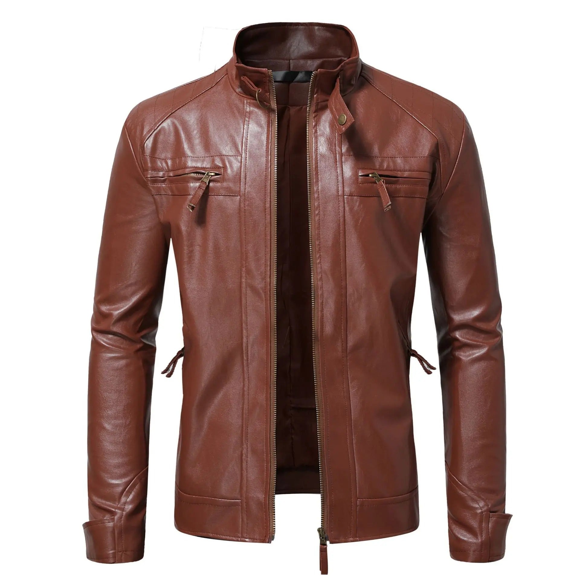 Elegante Herren Lederjacke