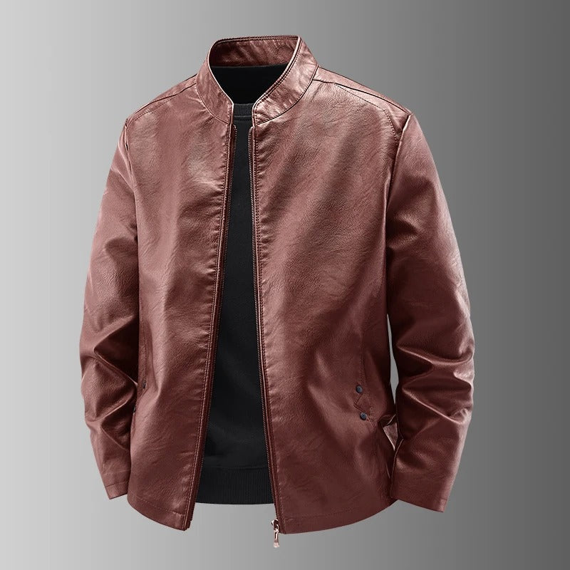 Leder Bikerjacke