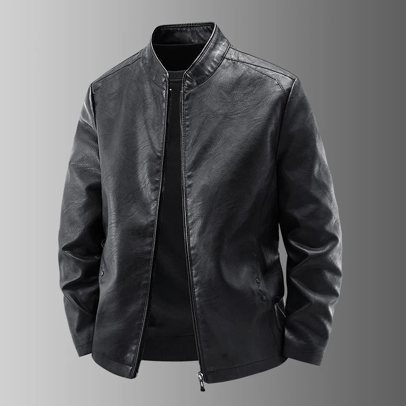 Leder Bikerjacke