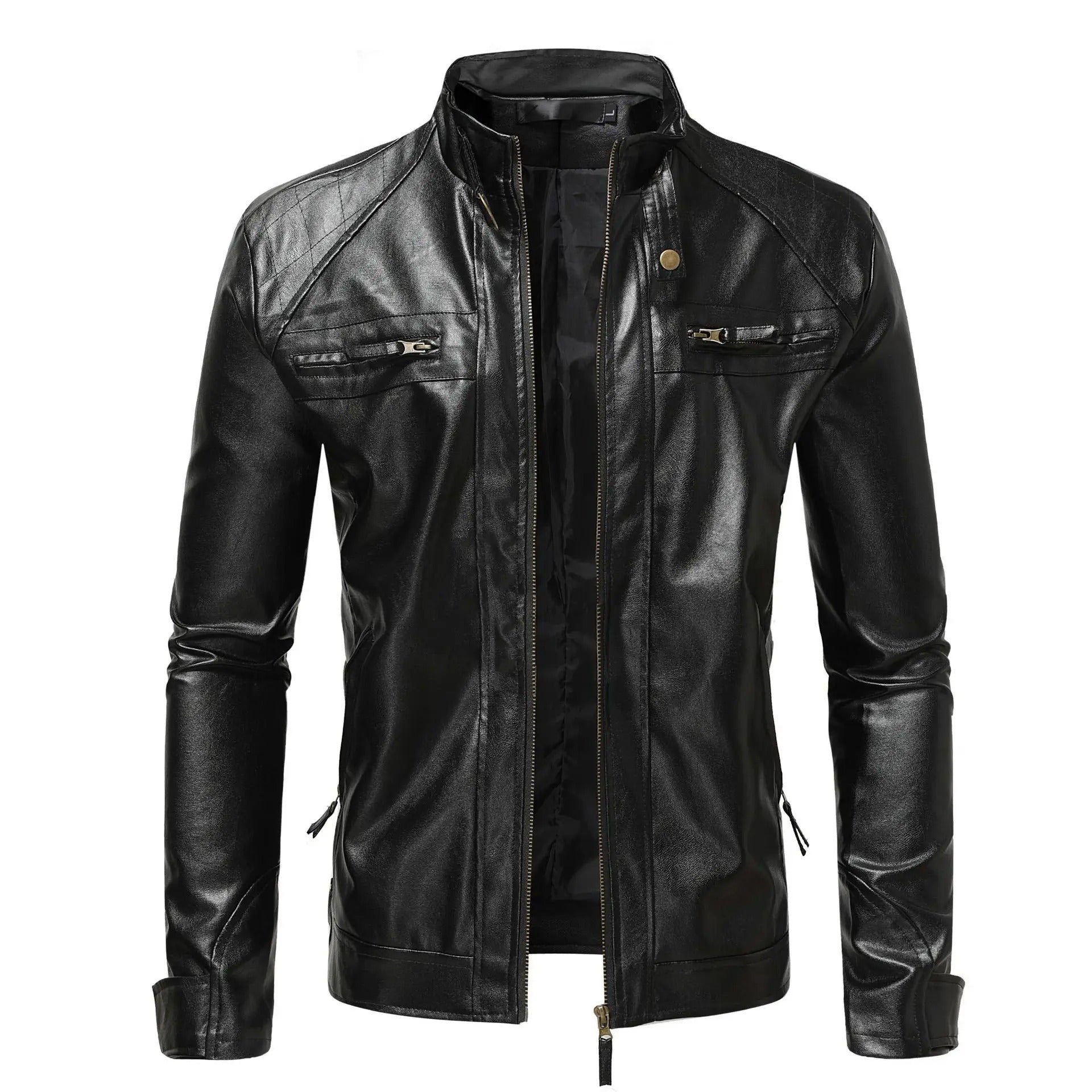 Elegante Herren Lederjacke