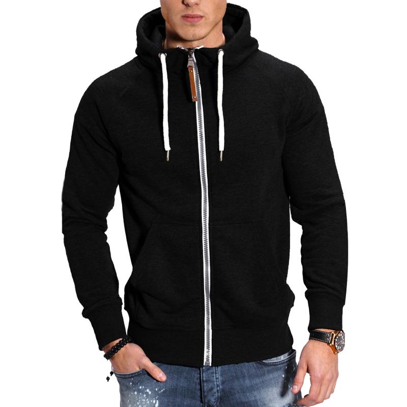 Herren Sportjacke mit Kapuze und Reißverschluss