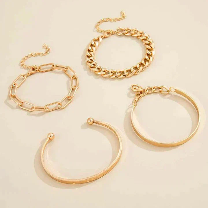 Set von Armbändern Elan Mercer | Gold