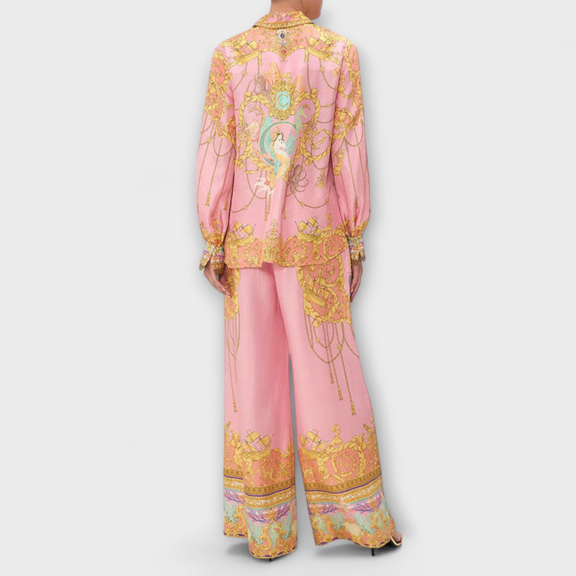 Sage - Meerjungfrau Relaxed Shirt und Elastische Taillenhosen Set