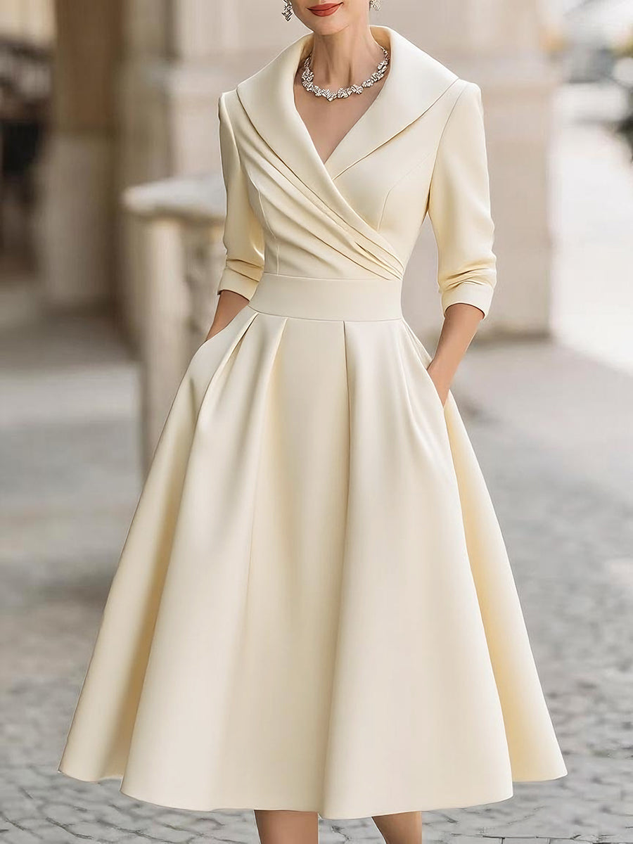 Lina - Midi-Kleid aus Satin