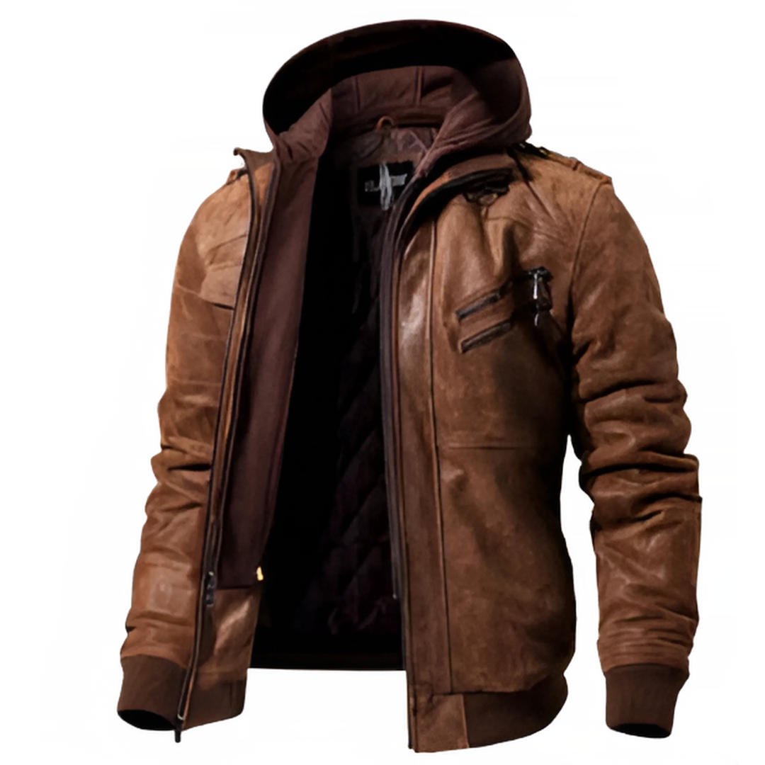 Albert™ - Leder Winterjacke Letzter Tag 80% Rabatt!