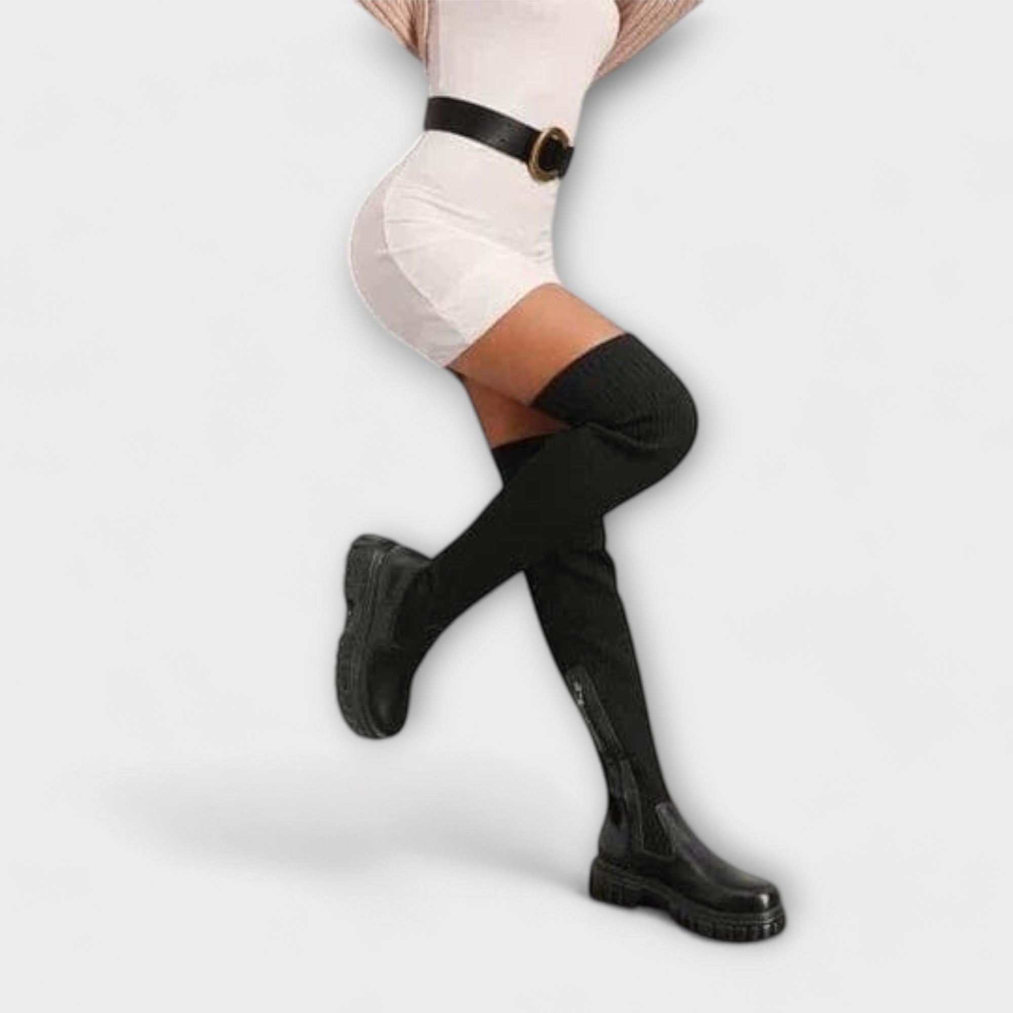 Lureva – Overknee-Stiefel mit Chunky-Sohle