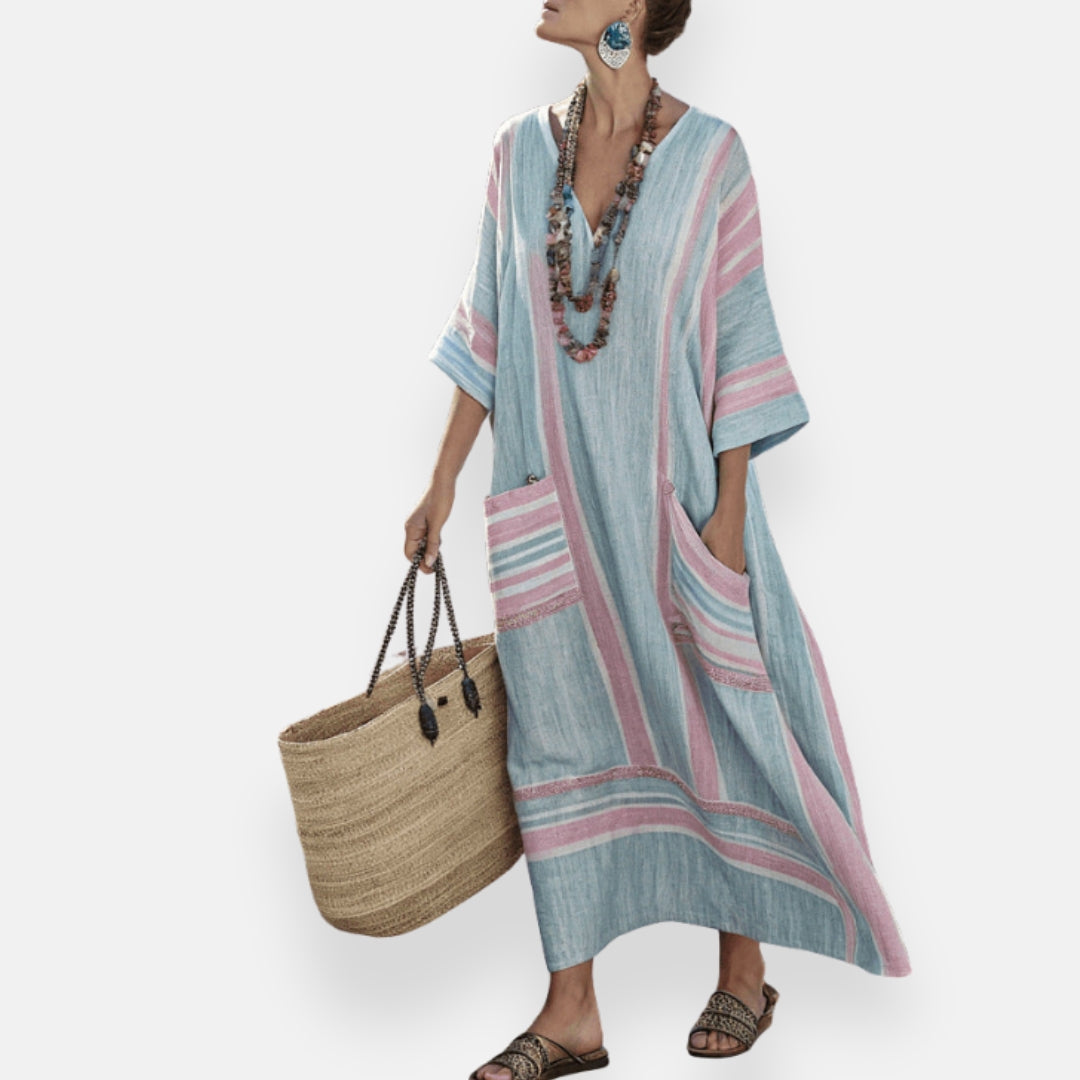 Lydie | Künstlerisches und sanftes Kaftan-Kleid