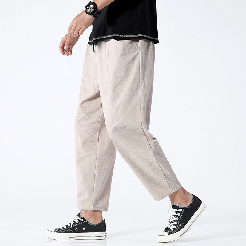 Herren Freizeithose im Harem-Stil – Locker, Modern, Bequem für Alltag und Streetwear