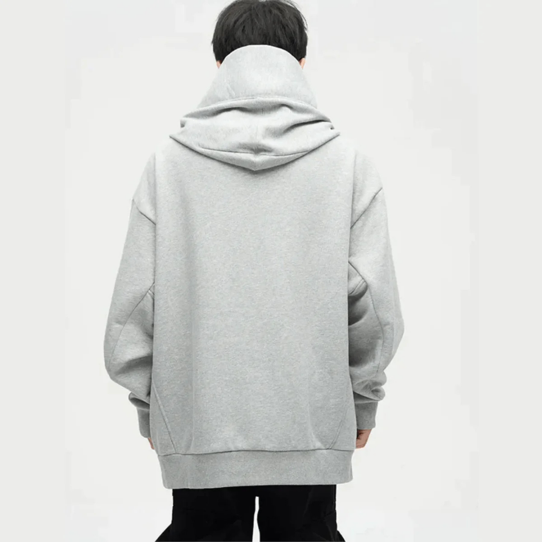 Übergroßer Hoodie mit doppelter Kapuze für Herren | Bequem