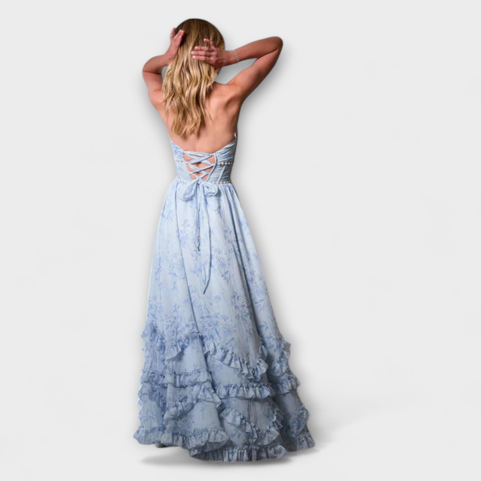 Aurora - Chic Langes Fließendes Kleid