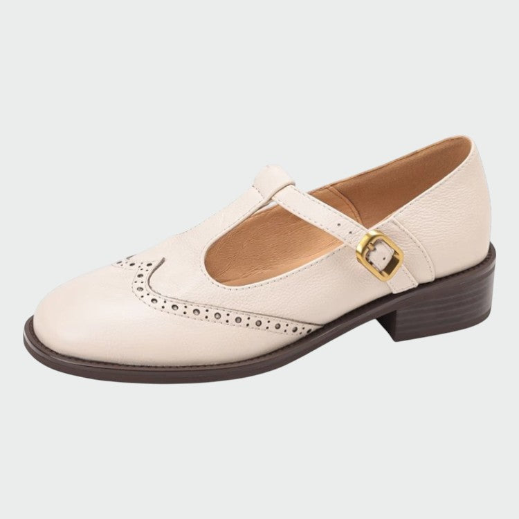 Olivia – Elegante Leder Mary Jane Schuhe