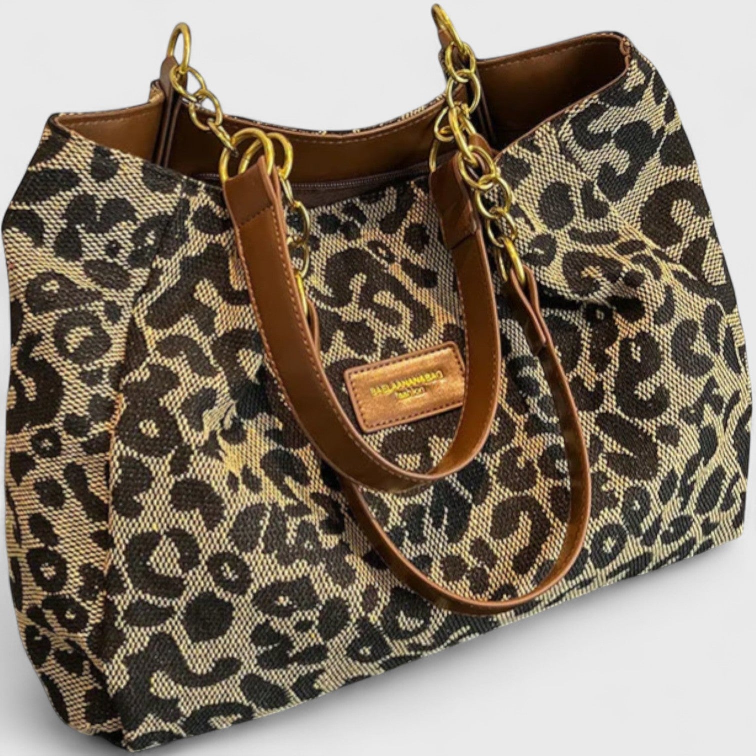 Alizée | Einkaufstasche aus Canvas mit Leopardenmuster