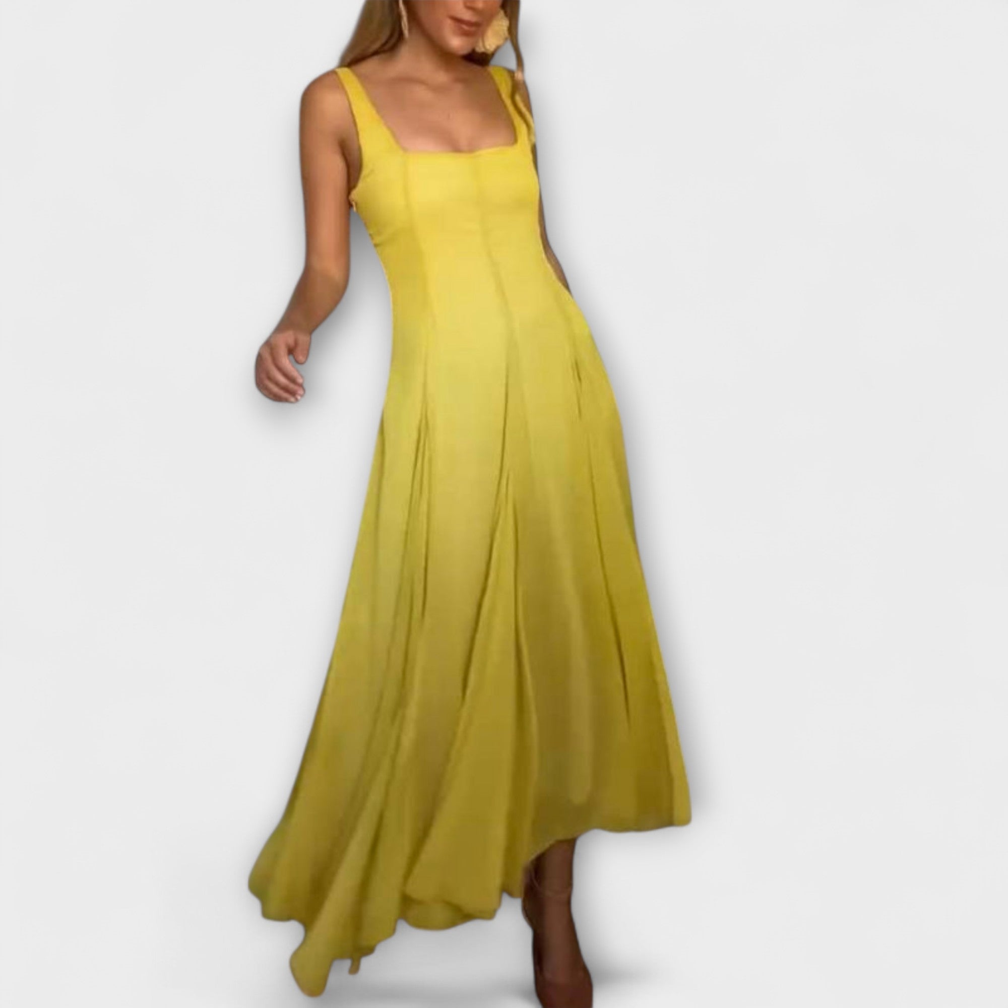Aurora - Kleid mit quadratischem Ausschnitt