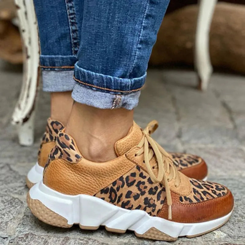 Crissa | Bequeme Leoparden-Sneaker