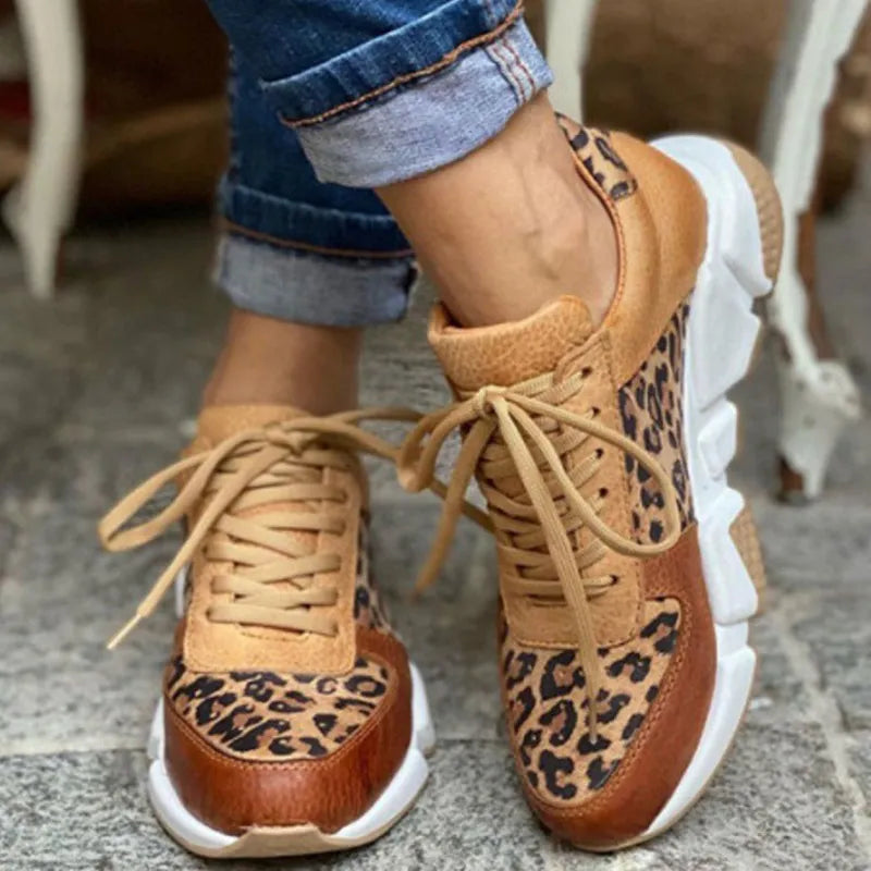Crissa | Bequeme Leoparden-Sneaker