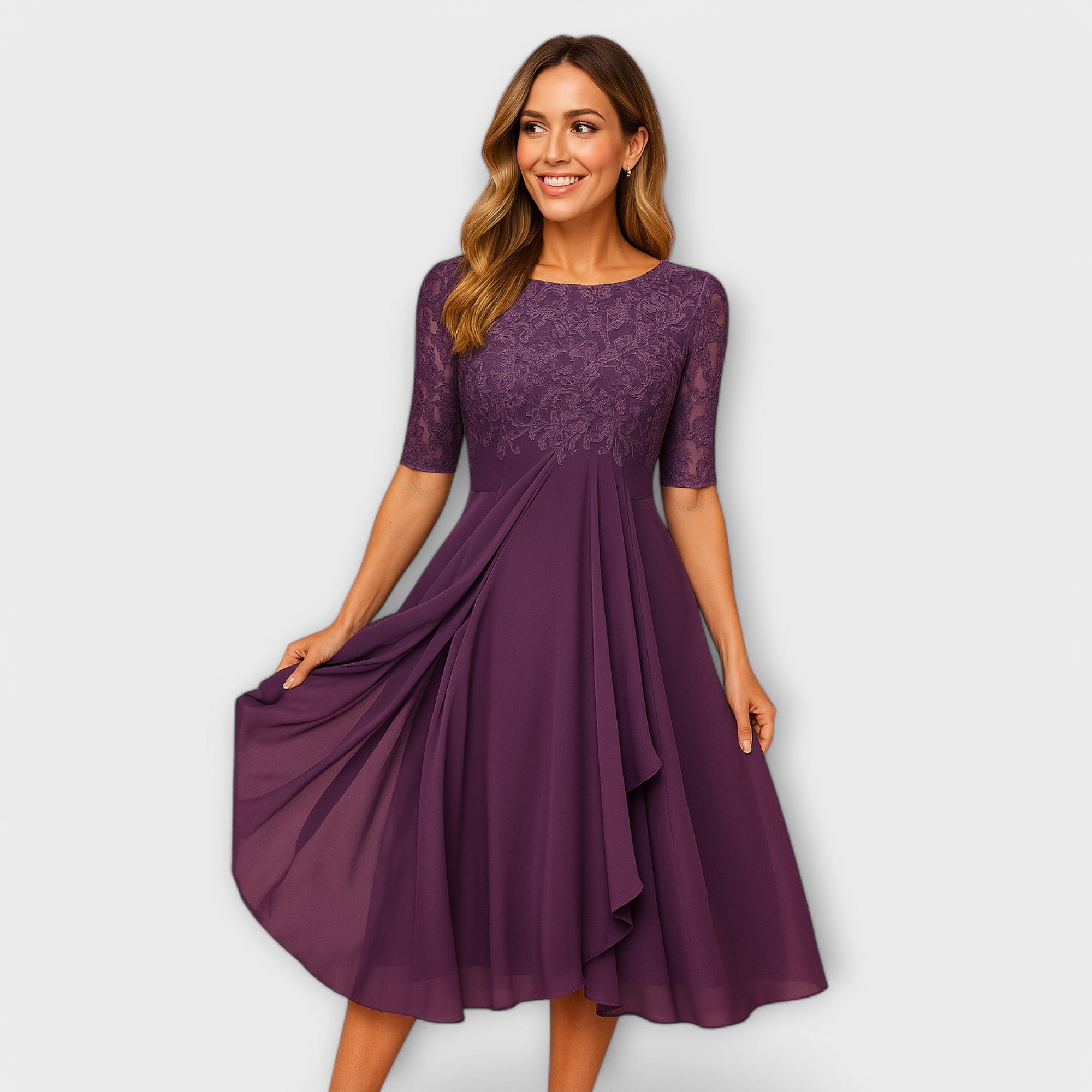 The product title remains unchanged: "Kleid für Hochzeitsgäste".