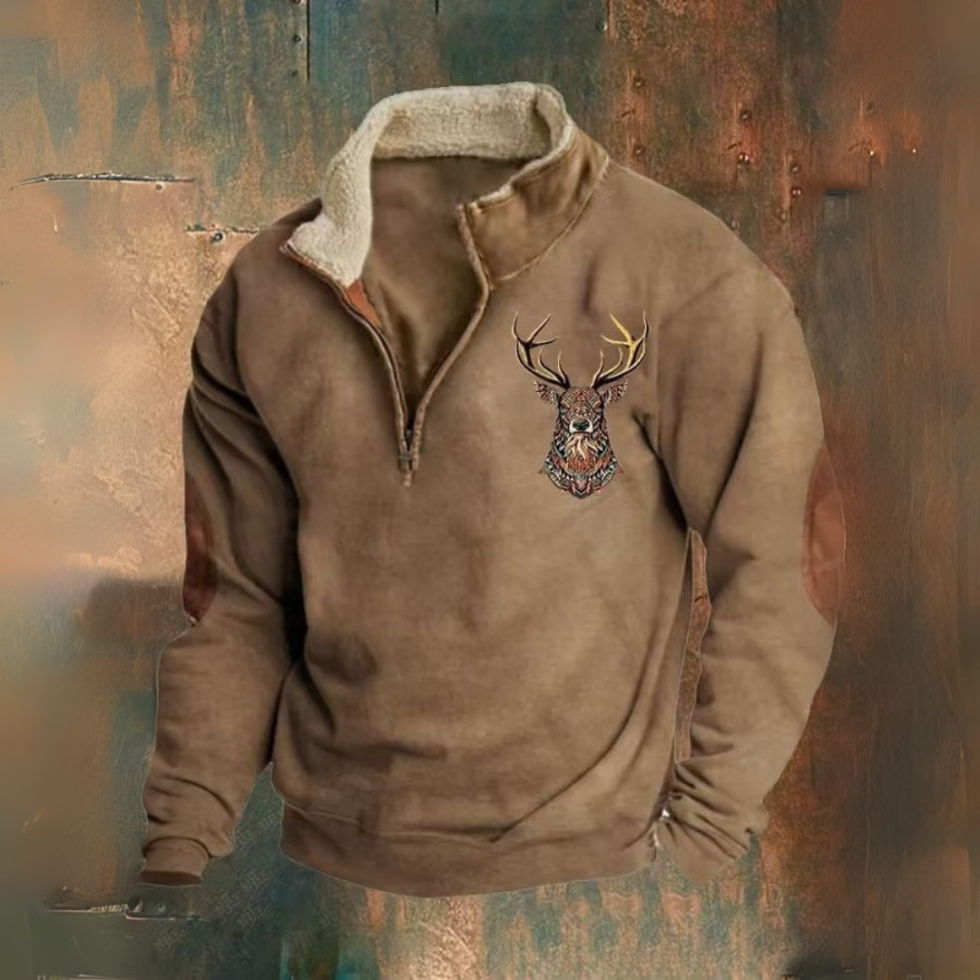 Laurent | Pullover mit Viertelreißverschluss