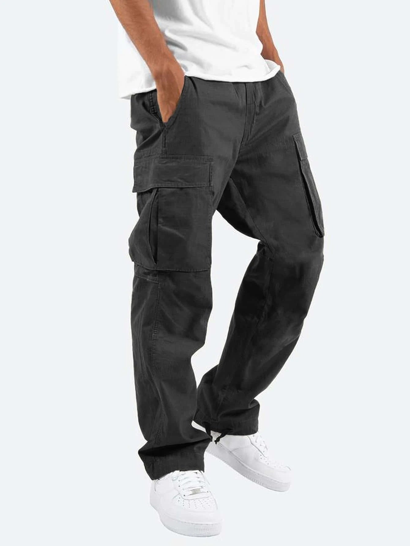 Herren Cargo-Hose mit weitem Schnitt – Freizeit & Utility-Hose