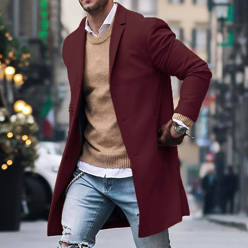 Einreihiger Trenchcoat für Herren