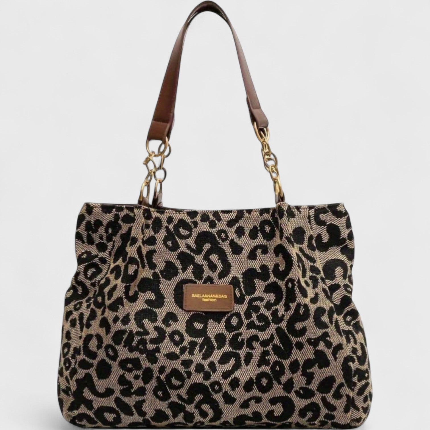 Alizée | Einkaufstasche aus Canvas mit Leopardenmuster