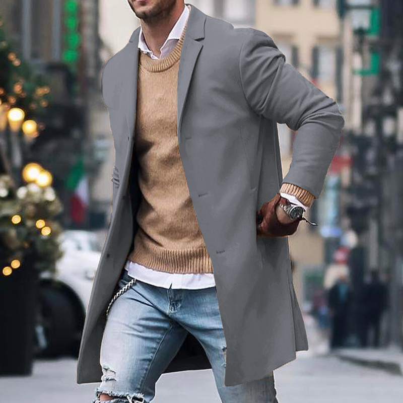 Einreihiger Trenchcoat für Herren