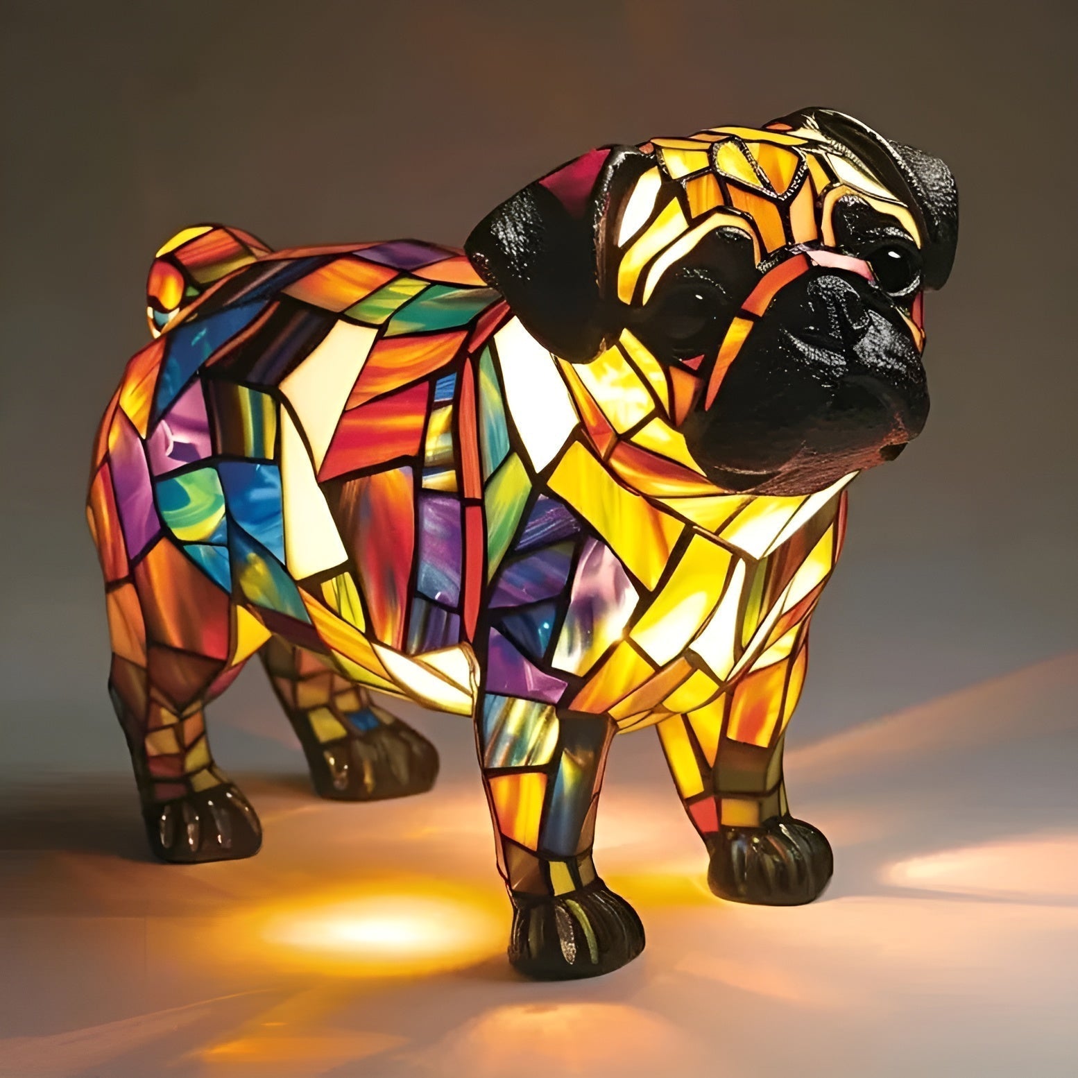 Praline – Lampe strahlendes Glück des Mops