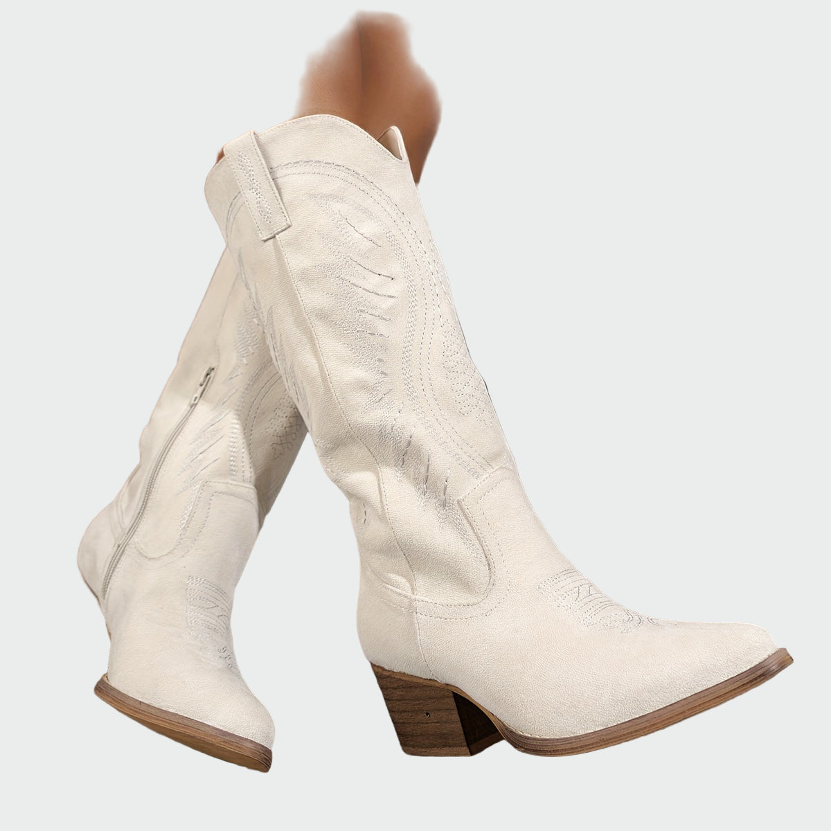 Modische bestickte Western-Stiefel