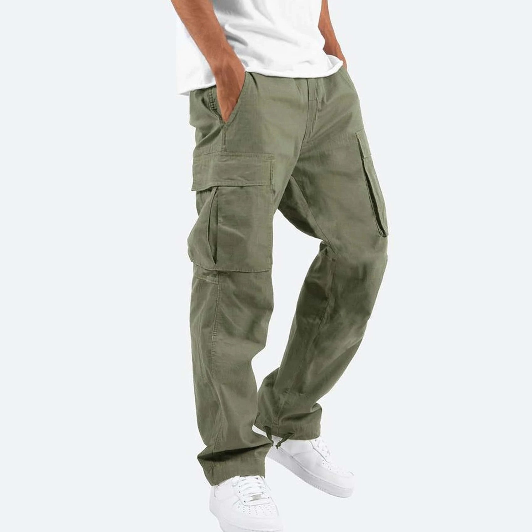 Herren Cargo-Hose mit weitem Schnitt – Freizeit & Utility-Hose