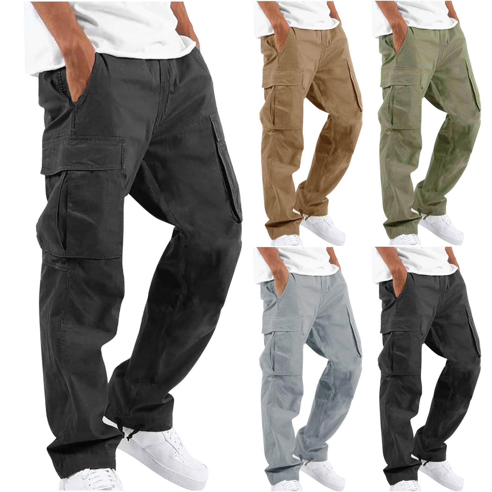 Herren Cargo-Hose mit weitem Schnitt – Freizeit & Utility-Hose