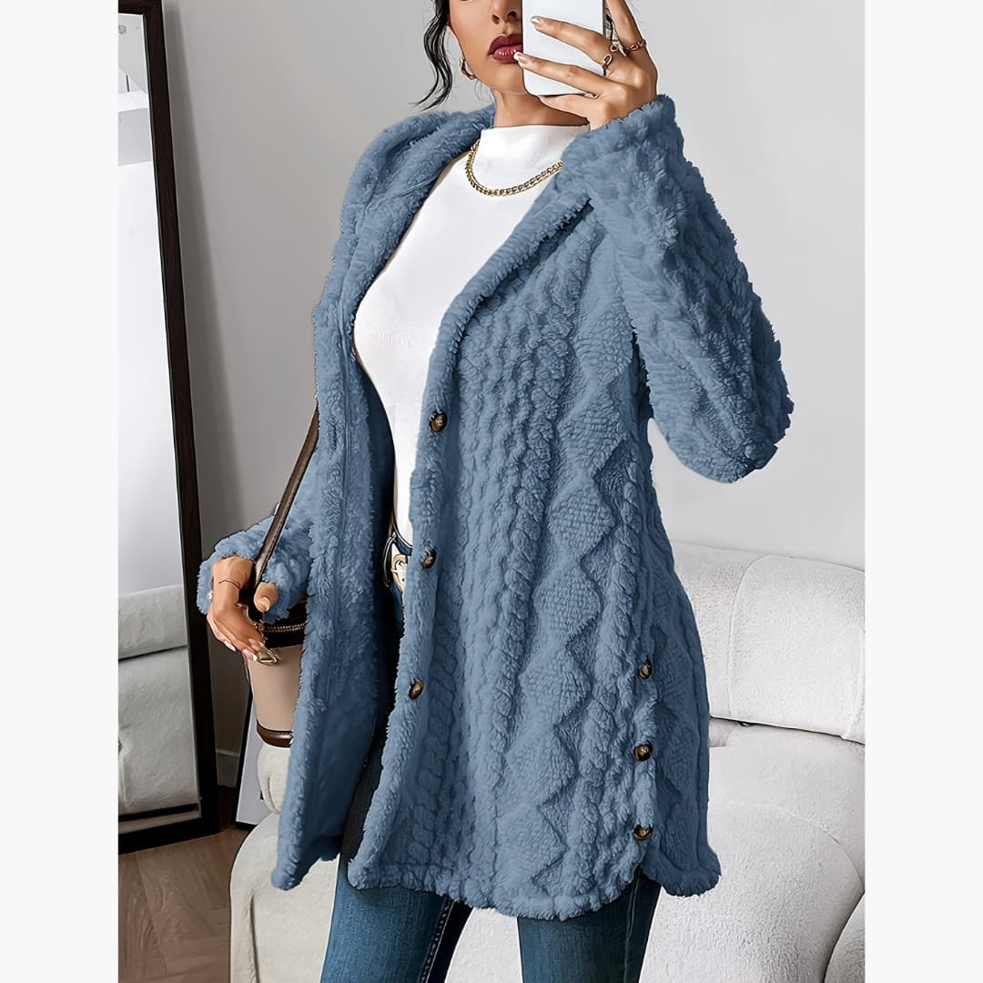 Edith - Gemütlicher Hoodie mit Teddyjacke für Damen