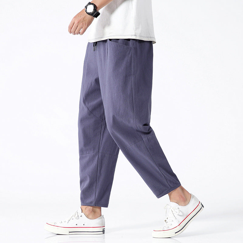 Herren Freizeithose im Harem-Stil – Locker, Modern, Bequem für Alltag und Streetwear
