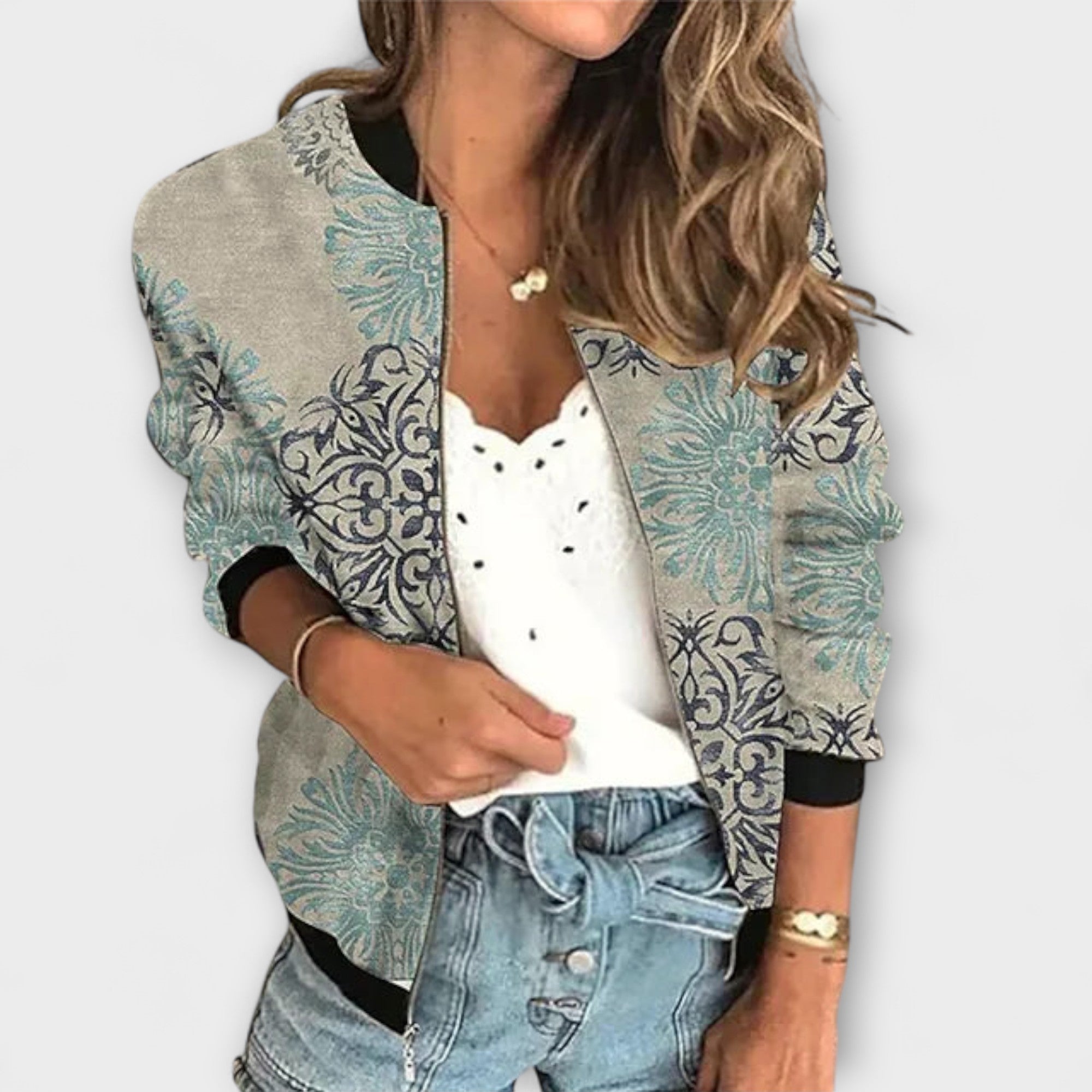 Aurora - Bedruckte Ritsjacke