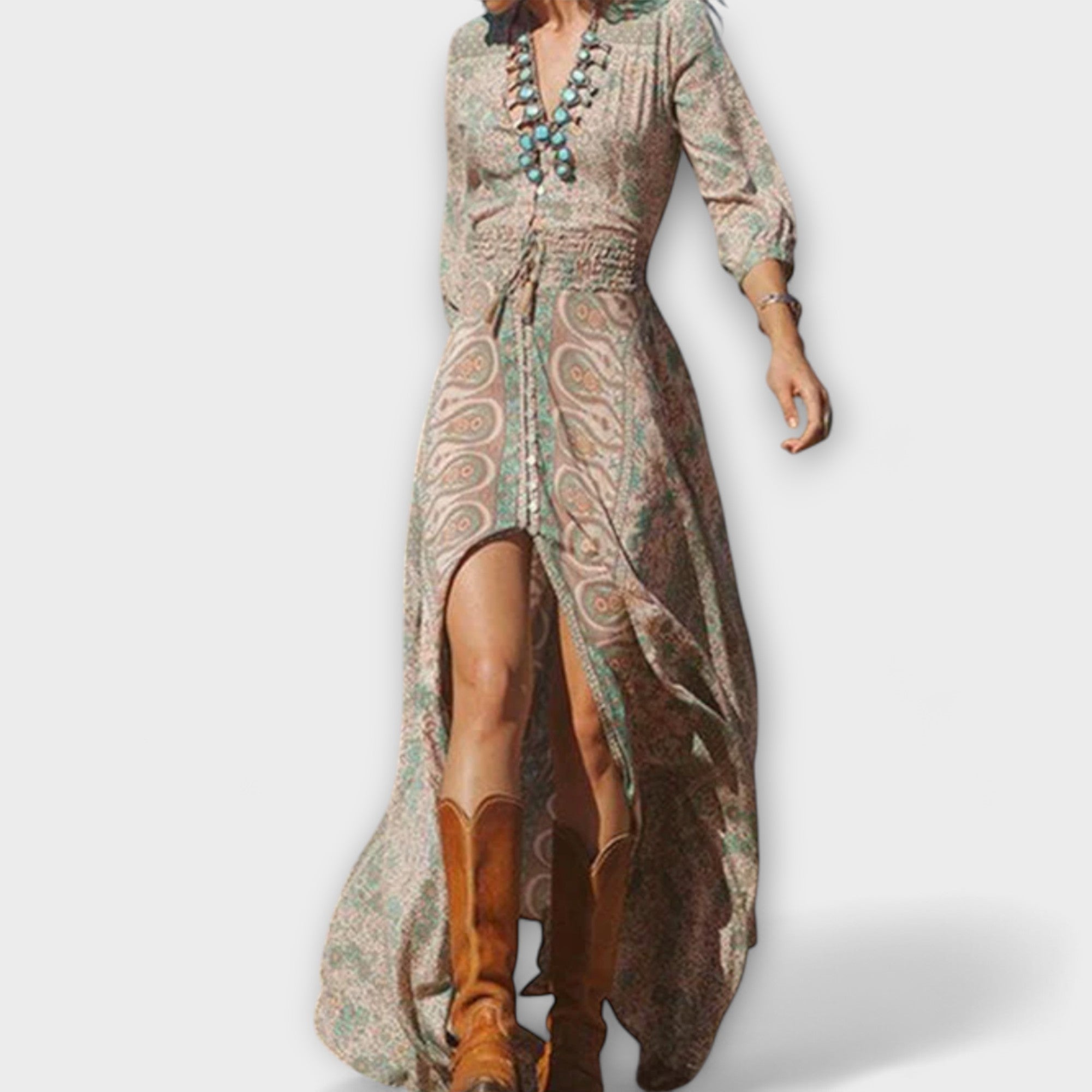 Aässiges böhmisches Maxikleid