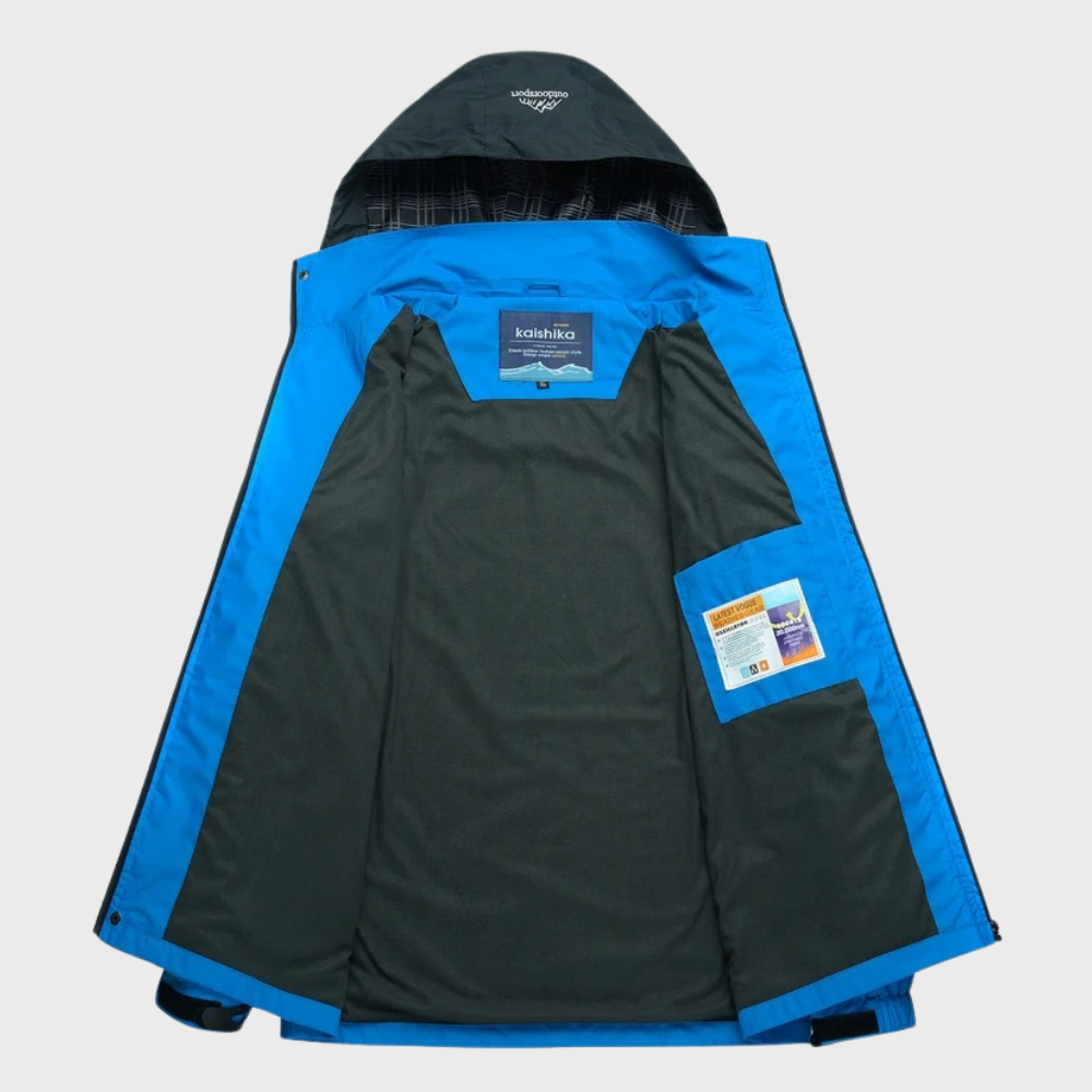 Herren Softshell-Jacke mit Kapuze, winddichter Membran und wasserabweisender Ausführung