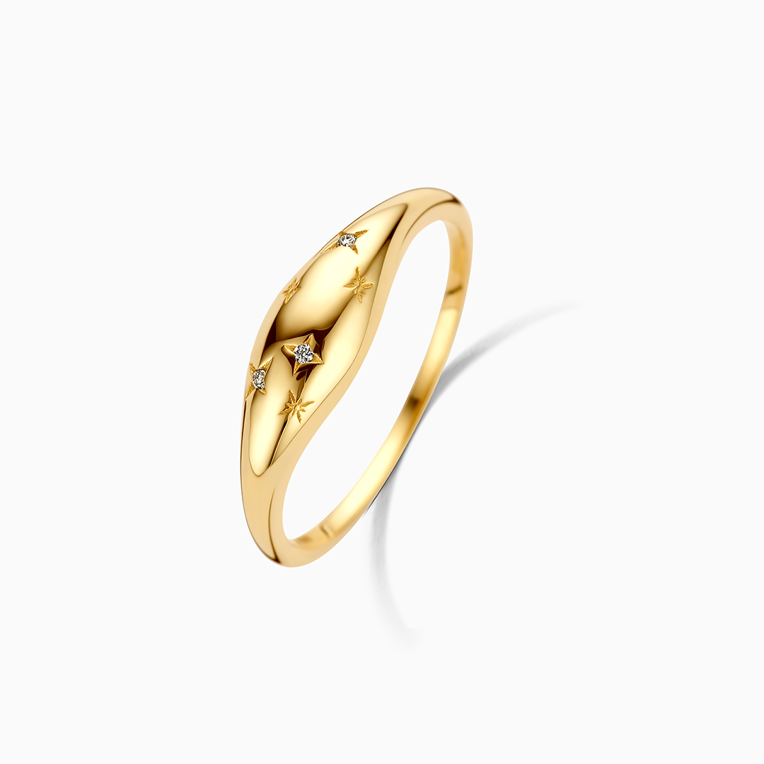 Diamant-Domring | Gold