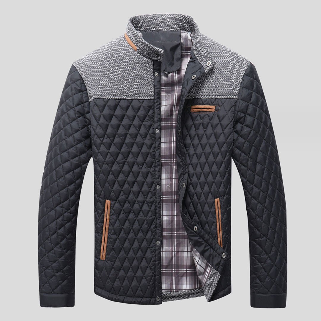 Geknöpfte Steppjacke für Herren