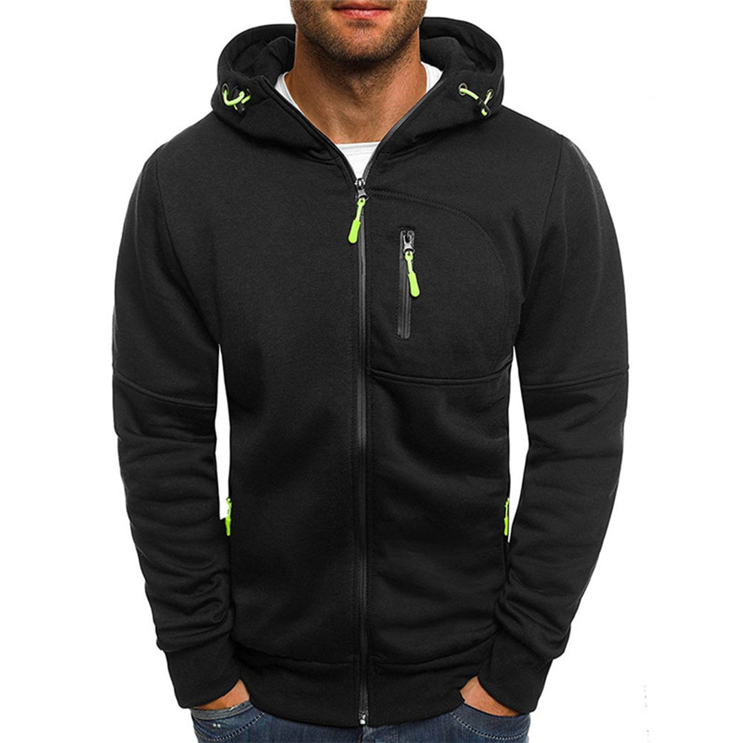 JACKS - Leichter Sommerpullover mit Reißverschluss und Kapuze für Männer