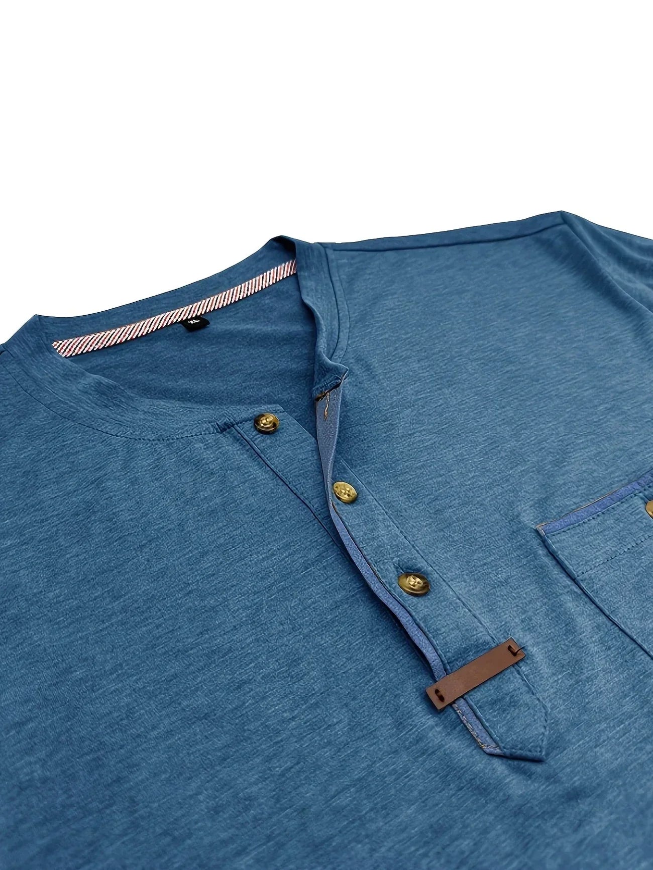 Weiches Basic T-Shirt mit Brusttasche für Herren